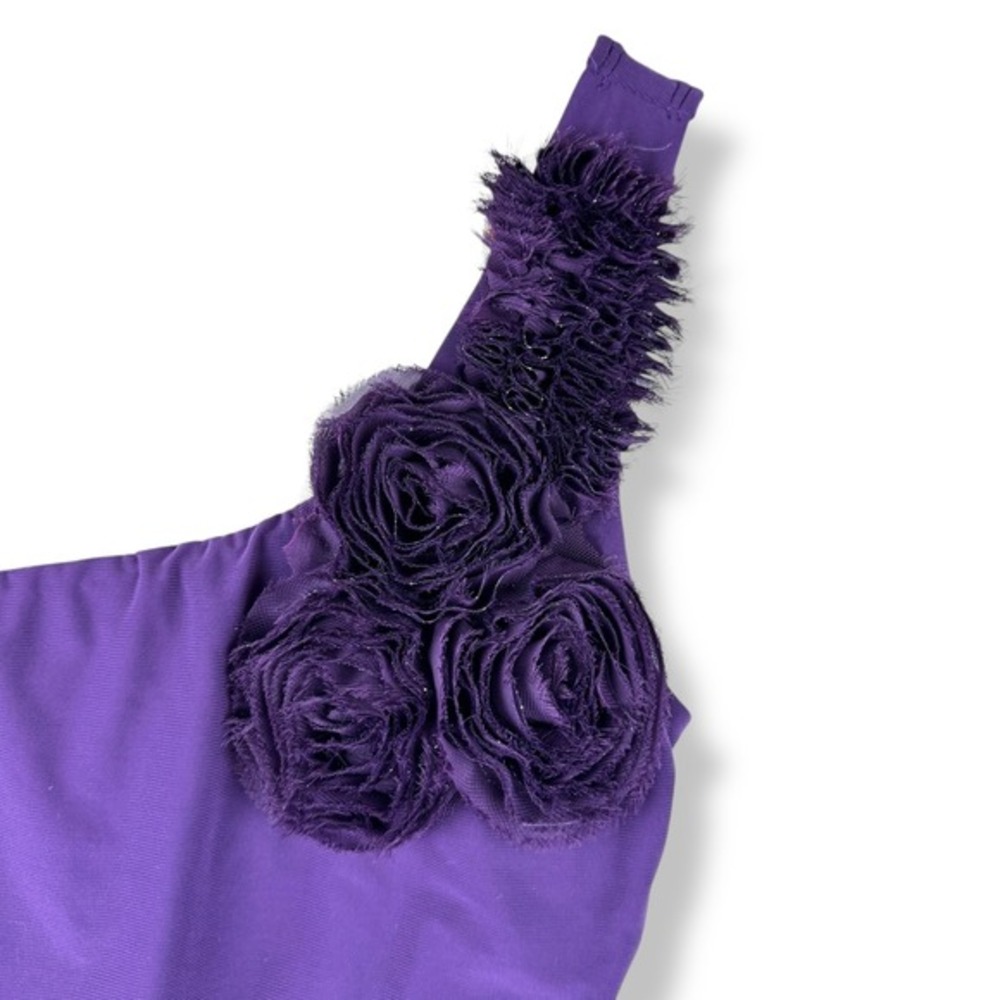 Y2K Deb Bodycon Mini Dress Juniors Size Small Clubwear Party Ruched Rosette - Picture 6 of 9
